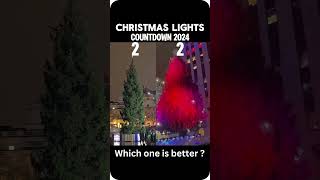 Which City Wins CHRISTMAS LIGHTS Showdown: London or New York 2024? #london #newyork #christmas
