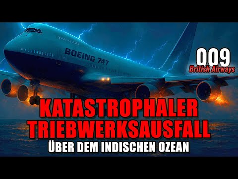 Katastrophaler Triebwerksausfall über dem Indischen Ozean | Flug 009 British Airways