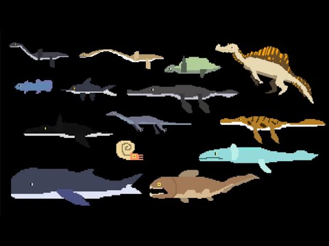 Prehistoric sea life (8-bit) - @TheKidsPictureShow  (a very new)