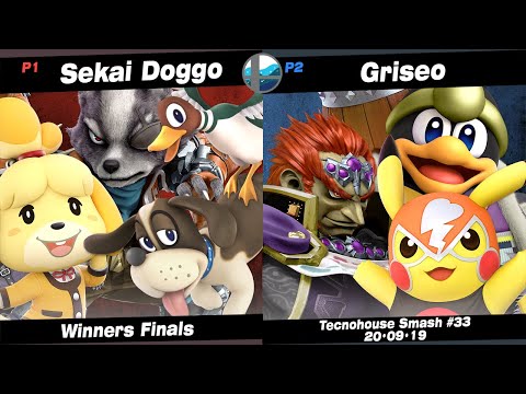 TecnoHouse #33: SS | Sekai Doggo (DH, Isabelle, Wolf) vs RT+ Griseo (Pikachu, Ganon, DDD) - W Finals