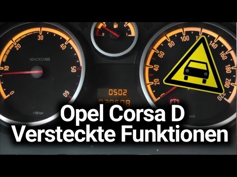 Opel Corsa D: Hidden functions (Lead me to the car,...)