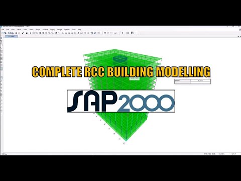 Complete RCC Building Modeling Step by Step in SAP2000