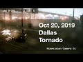Debris Hit Security Camera Directly During Dallas Tornado