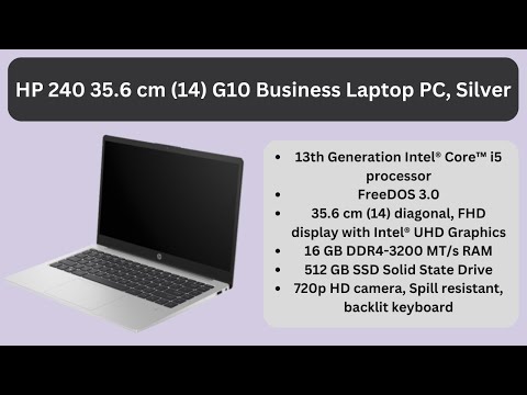 HP 240R G10 Notebook 14 inch Intel Core i5 16GB RAM HP Laptop