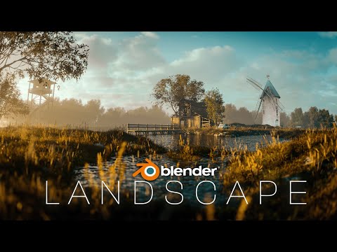 How to create a Cinematic Landscape inside Blender | Full tutorial with Project file