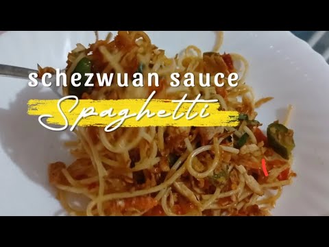 Schezwan Sauce Spaghetti Recipe | Quick meal | Easy Spaghetti Recipe | Chinese Recipe | Iftar Recipe