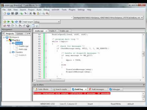 OpenGL Tutorial 1:  Beginning the project!