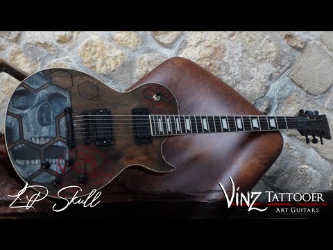 Lp Skull Speed Painting (harley Benton kit)