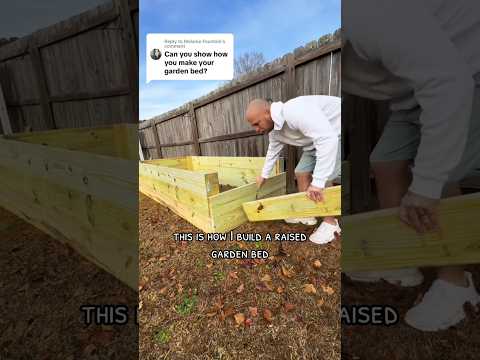 Изготовление приподнятой грядки своими руками #сделайсам #сад #растения