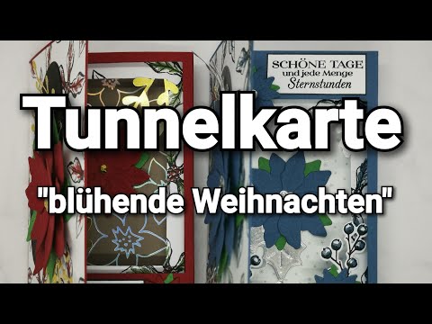 #mfg | Tunnelkarte basteln I besondere Kartenform I blühende Weihnachten #mfgadventkalender🎄