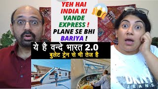 First run of Ahmedabad Mumbai Central Vande Bharat Express | Amazed Indian American Reactions !😱