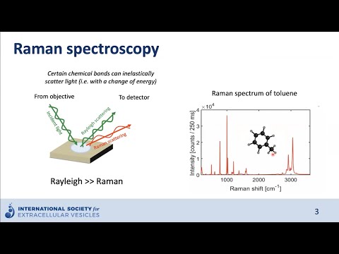 Raman spectroscopy of extracellular vesicles