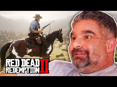 Dad Reacts to Red Dead Redemption 2 -  Kid in Basement & Bar fight Scenes
