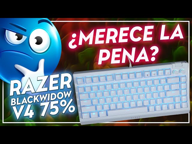 Vídeo relacionado con Razer BlackWidow V4 75% Phantom Green Edition - Teclado mecánico para Juegos Intercambiable en Caliente (táctiles Naranjas, Rodillo, 2 Botones dedicados) Diseño US | Phantom Green