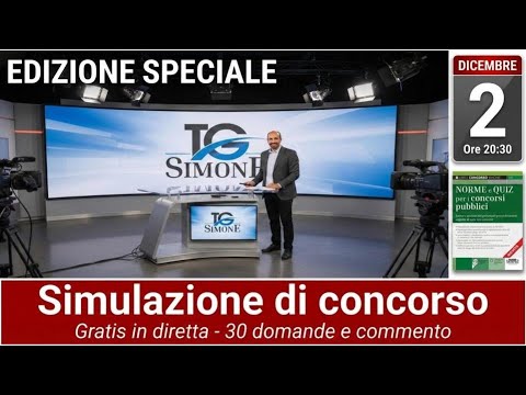 TG SIMONE (edizione speciale): simulazione di concorso con Simone Chiarelli (2/12/2025)