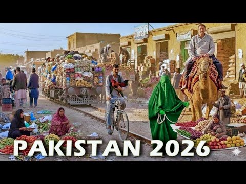 World’s Craziest Market on Railway Tracks 🇵🇰 | Pakistan 4K Walk