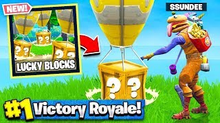 *NEW* LUCKY BLOCKS GAMEMODE in Fortnite Battle Royale (Playground Mode V2)
