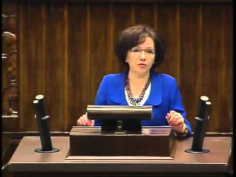 Elżbieta Witek pyta o realność terminu październik 2014