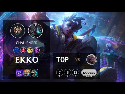 Ekko Top vs Poppy - EUW Challenger Patch 10.6