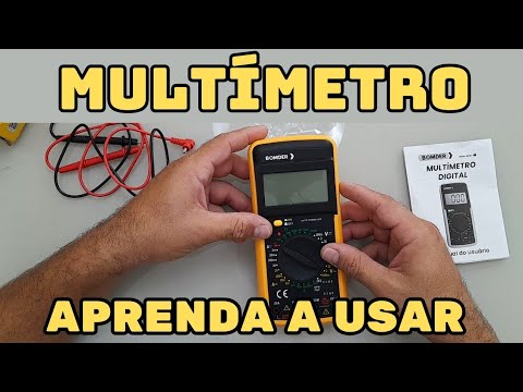 Multímetro Bomder com capacímetro DT9205a veja como usar todas as funções