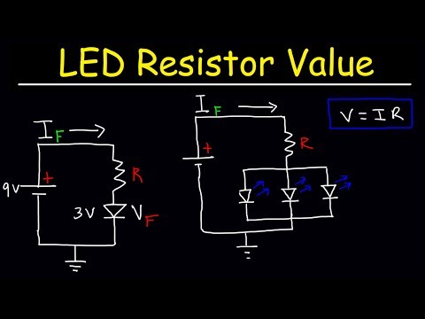 How To Select The Resistor Value In a LED Circuit Using Ohm's Law