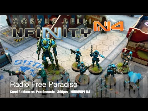 Radio Free Paradiso - Infinity N4 Battle Report - Steel Phalanx vs. Pan Oceania