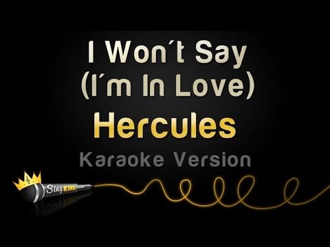 Hercules - I Won't Say (I'm In Love) (Karaoke Version)