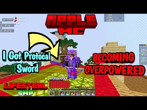 How I Become OVERPOWERED in Apple mc || apple mc lifesteal server #loyalsmp #lapatasmp #lifestealsmp