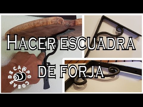 Hacer una escuadra de forja en frío