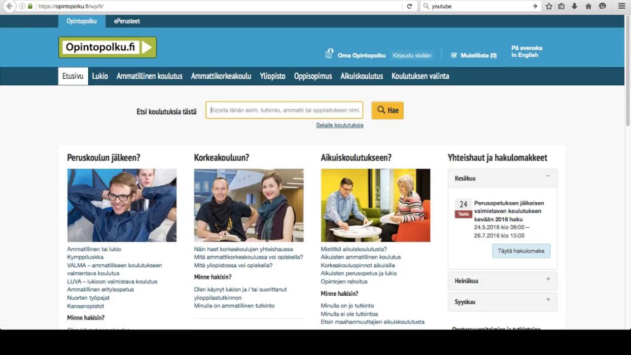 Opintopolku tutoriaali