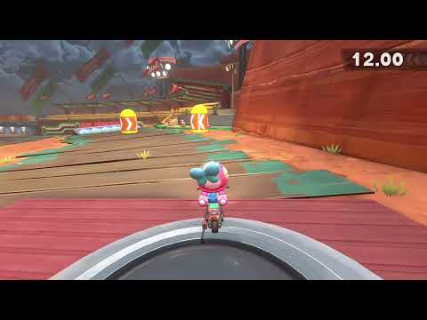 Race through the stands to the goal! - Mario Kart World P-Switch Challenge