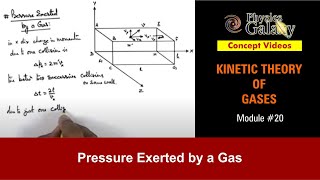 Class 11 Physics | Kinetic Theory of Gases | #20 Pressure Exerted by a Gas | For JEE & NEET