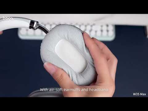 Наушники беспроводные накладные для телефона полноразмерные Bluetooth 5.4 складные качественные черные Hoco - фото 1 - id-p2633876305