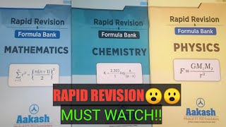 Rapid Revision Book |Formulae Bank Aakash IIT-JEE | Aakash Institute