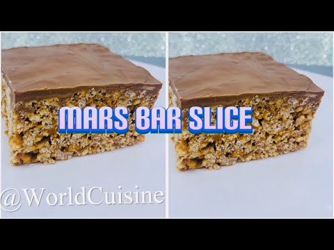 Mars Bar Slice | Chocolate/Caramel Rice Krispie Treats | Recipes By World Cuisine