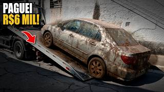 COMPREI um COROLLA DESTRUÍDO que NINGUÉM QUIS por R$6 MIL no LEILÃO! VALEU A PENA?