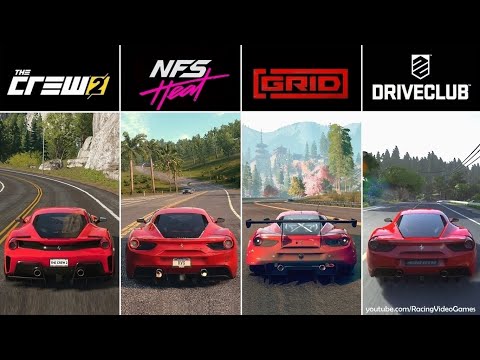 Need For Speed Heat vs. The Crew 2 vs. DriveClub vs. GRID | Graphics, Rain Comparison (PS4 & Xbox)