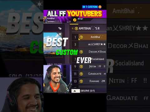 Sabhi के sabhi youtubers ek साथ aa गए amit भाई ke is custom में🤩#shorts