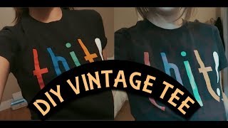 how to make any shirt look/feel vintage :)