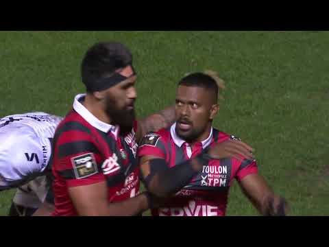 TOP 14 - Essai de Jiuta WAINIQOLO (RCT) - RC Toulon - LOU Rugby - Saison 2022/2023