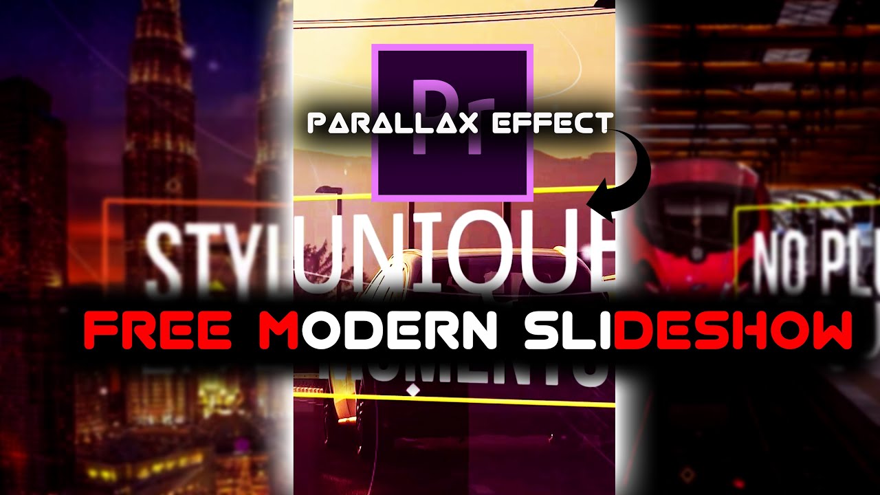 Parallax Slideshow : Add 3D Parallax Effect to Your Video | Free Premiere Pro Template | deCoding