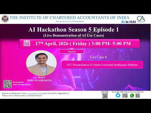 ICAI Hackathon Panelist: ICAI National AI Hackathon, Panel Discussion