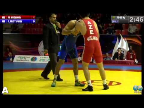 GGP2013 / MUSLIMOV Magomed (AZE) - MUSTAFAYEV Aghahuseyn (AZE) - FS 66 kg 1/8 final match