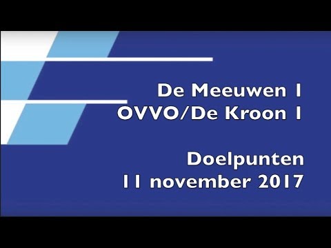 De Meeuwen 1 - OVVO/De Kroon 1 doelpunten