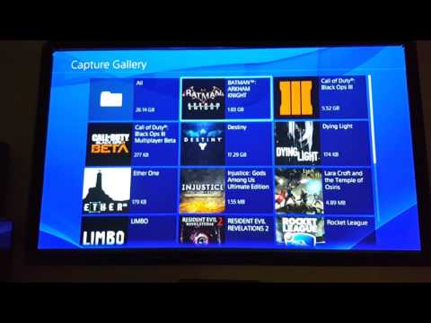 PlayStation 4 how to delete unwanted stuff free up...