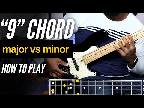 How to Play Minor 9 & Major 9 Chords on Bass | Exercise included