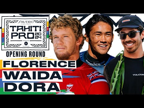 John John Florence, Rio Waida, Yago Dora | SHISEIDO Tahiti Pro pres by Outerknown 2024 Opening Round
