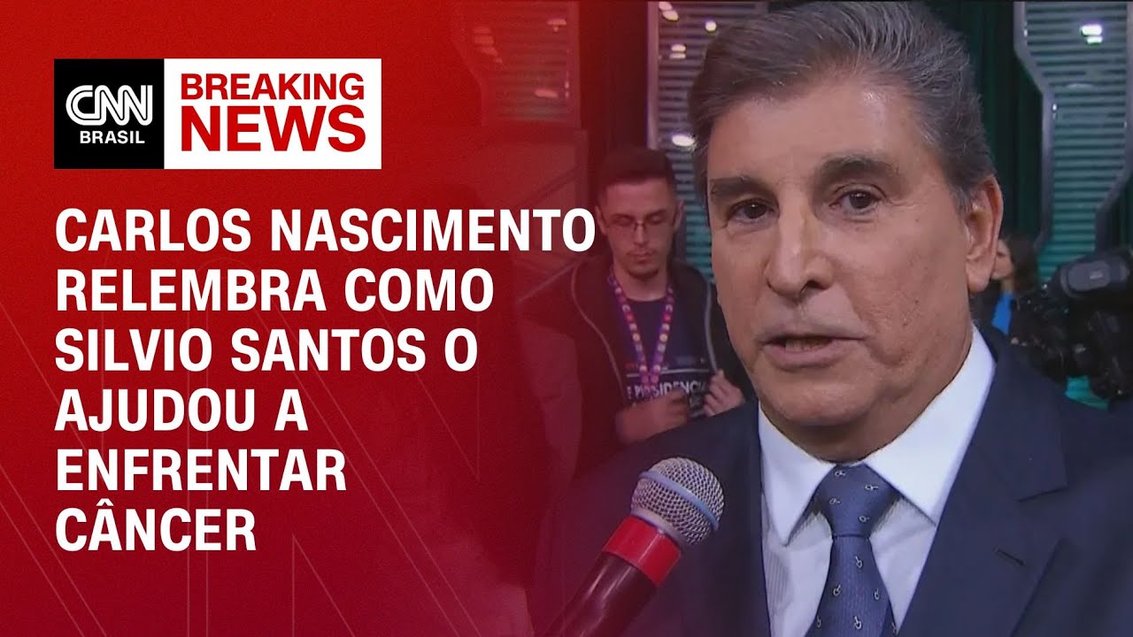 Carlos Nascimento relembra como Silvio Santos o ajudou a enfrentar câncer | AGORA CNN