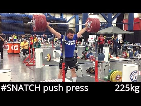 SNATCH Push Press 225kg/495lb / A.TOROKHTIY (World Championships, HUSTON 2015)