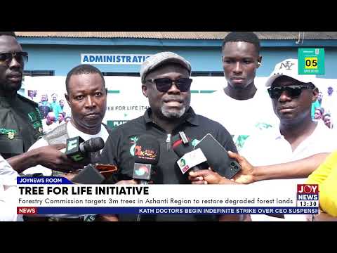 Forestry Commission targets 3m trees in Ashanti Region to restore degraded forest lands.